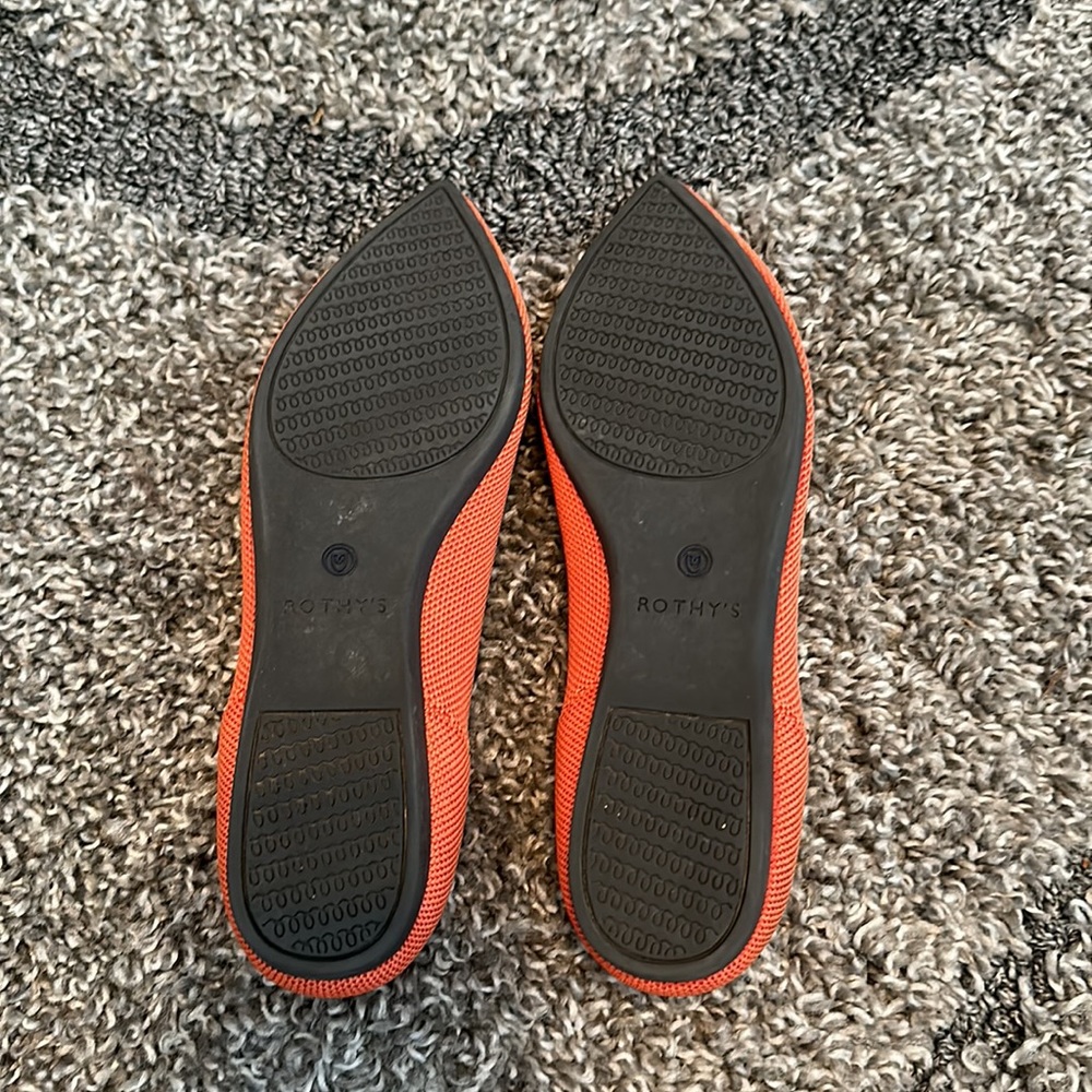 Rothy’s Pointed Flats In Persimmon Size 7 - image 2